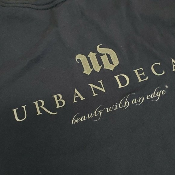 Urban Decay Makeup Artist Tee Gray Shirt Small New RARE Women's T-Shirt Glitter - Picture 6 of 6
